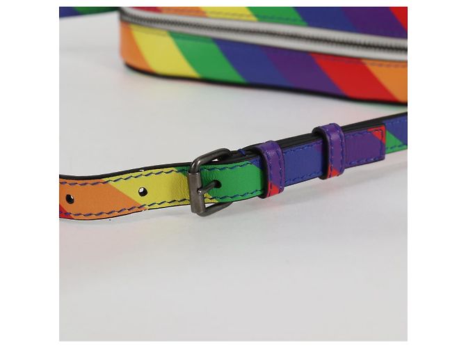 Balenciaga Borsa a spalla XS Camera in pelle Rainbow 558171 Auth 120939SAM - vista 8