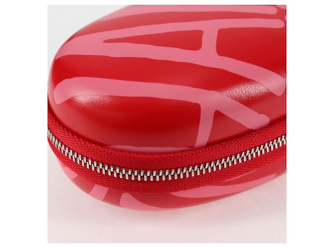 Estuche para gafas de sol de cuero rojo CC Auth de CHANEL con cadena bs24979SAM Roja - view 15