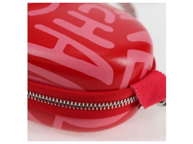 Estuche para gafas de sol de cuero rojo CC Auth de CHANEL con cadena bs24979SAM Roja - view 16