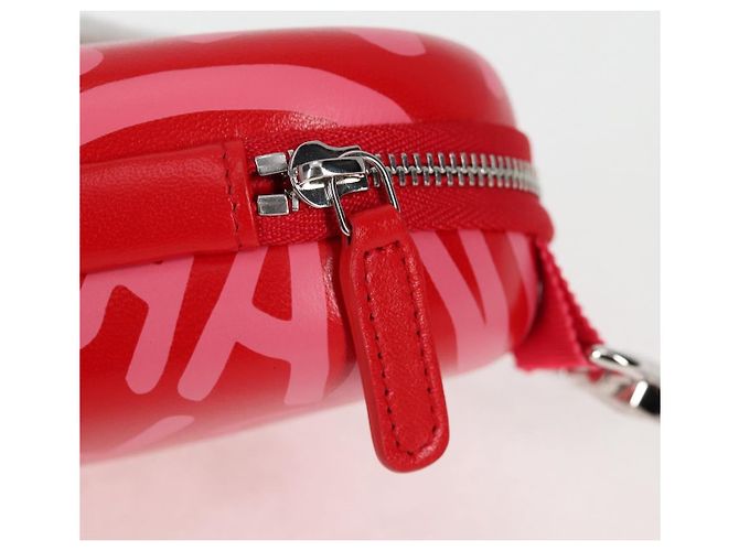 Estuche para gafas de sol de cuero rojo CC Auth de CHANEL con cadena bs24979SAM Roja - view 19