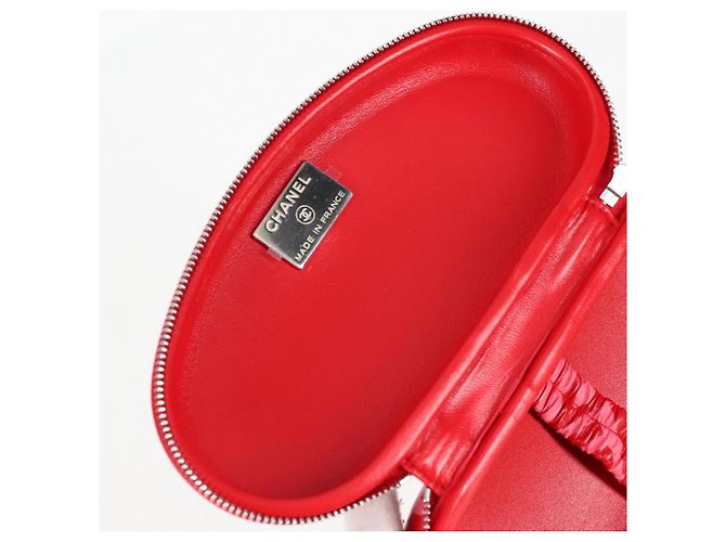 Estuche para gafas de sol de cuero rojo CC Auth de CHANEL con cadena bs24979SAM Roja - view 21