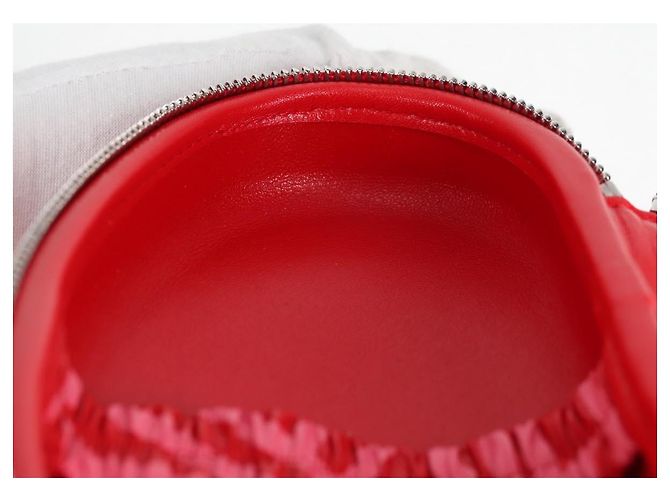 Estuche para gafas de sol de cuero rojo CC Auth de CHANEL con cadena bs24979SAM Roja - view 24