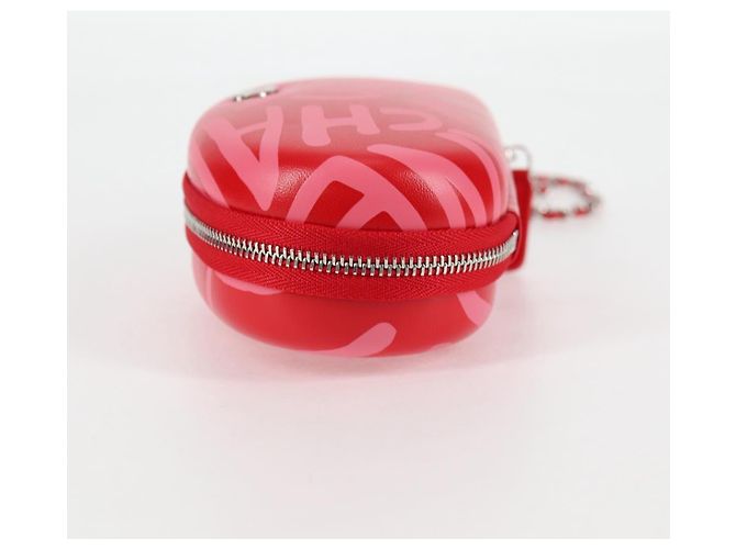 Estuche para gafas de sol de cuero rojo CC Auth de CHANEL con cadena bs24979SAM Roja - vista 3
