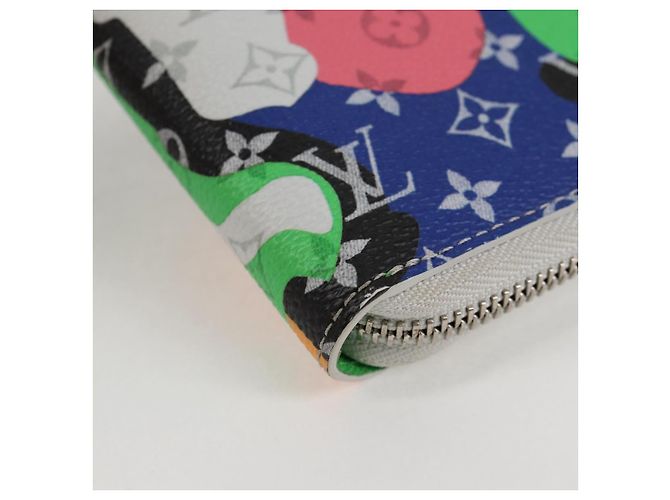 Cartera vertical Zippy Monogram LV Portrait LOUIS VUITTON M82590 LV Auth 116099SM Blanco - vista 14
