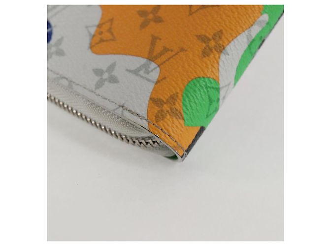 Cartera vertical Zippy Monogram LV Portrait LOUIS VUITTON M82590 LV Auth 116099SM Blanco - vista 16