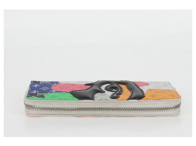 Cartera vertical Zippy Monogram LV Portrait LOUIS VUITTON M82590 LV Auth 116099SM Blanco - vista 3