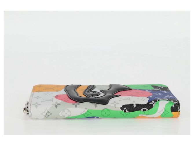 Cartera vertical Zippy Monogram LV Portrait LOUIS VUITTON M82590 LV Auth 116099SM Blanco - vista 4