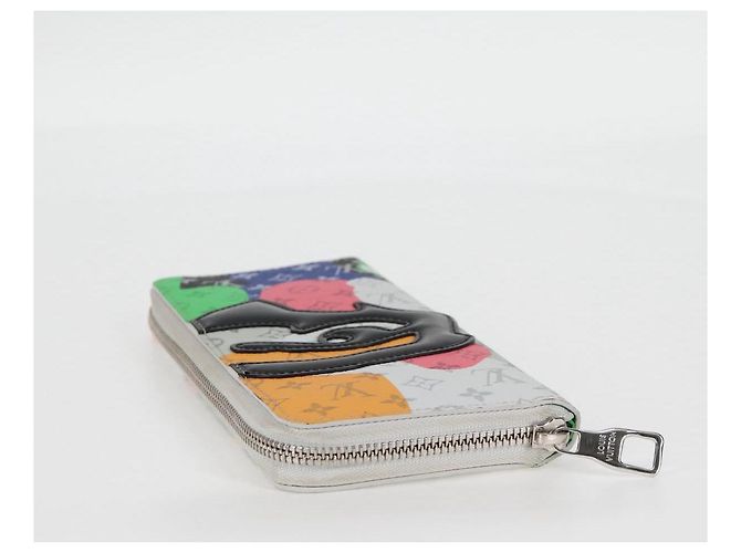 Cartera vertical Zippy Monogram LV Portrait LOUIS VUITTON M82590 LV Auth 116099SM Blanco - vista 5