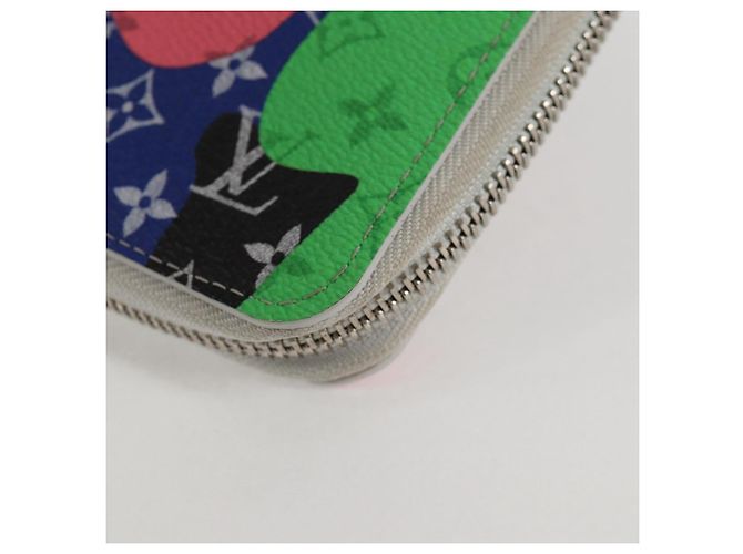 Cartera vertical Zippy Monogram LV Portrait LOUIS VUITTON M82590 LV Auth 116099SM Blanco - vista 7