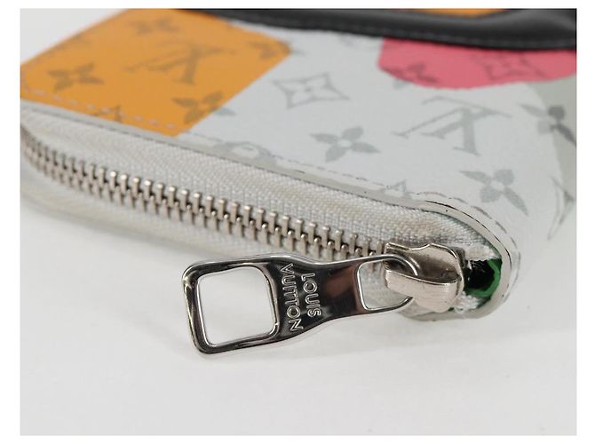 Cartera vertical Zippy Monogram LV Portrait LOUIS VUITTON M82590 LV Auth 116099SM Blanco - vista 8