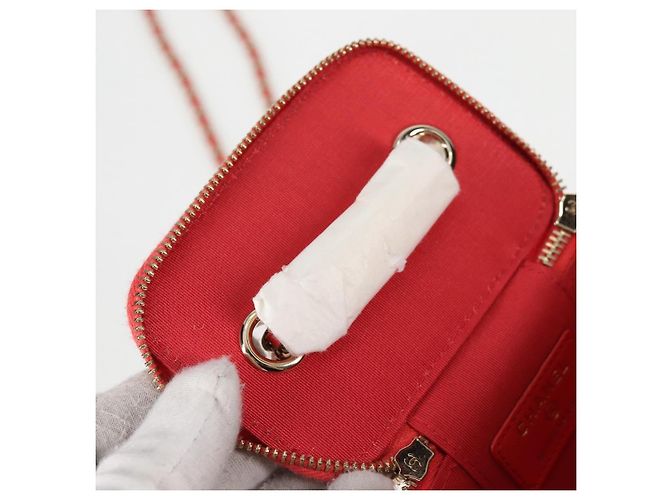 Bolsa de ombro de corrente CHANEL em palha bege ouro CC Auth 120168SAM Dourado - vista 23