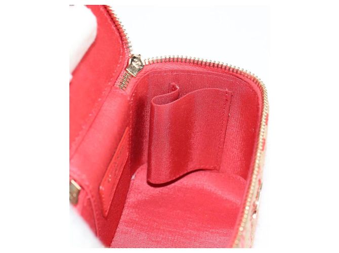 Bolsa de ombro de corrente CHANEL em palha bege ouro CC Auth 120168SAM Dourado - vista 25