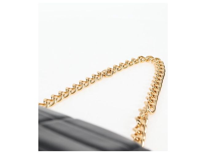 Céline Borsa a spalla CELINE in pelle nera e oro Auth nb466SM Nero D'oro - vista 14