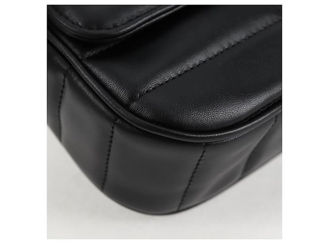 Céline Borsa a spalla CELINE in pelle nera e oro Auth nb466SM Nero D'oro - vista 15