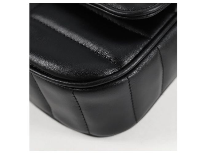 Céline Borsa a spalla CELINE in pelle nera e oro Auth nb466SM Nero D'oro - vista 16