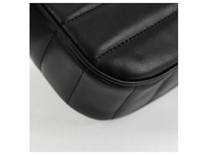 Céline Borsa a spalla CELINE in pelle nera e oro Auth nb466SM Nero D'oro - vista 17
