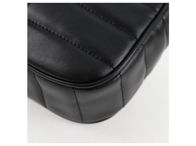 Céline Borsa a spalla CELINE in pelle nera e oro Auth nb466SM Nero D'oro - vista 18