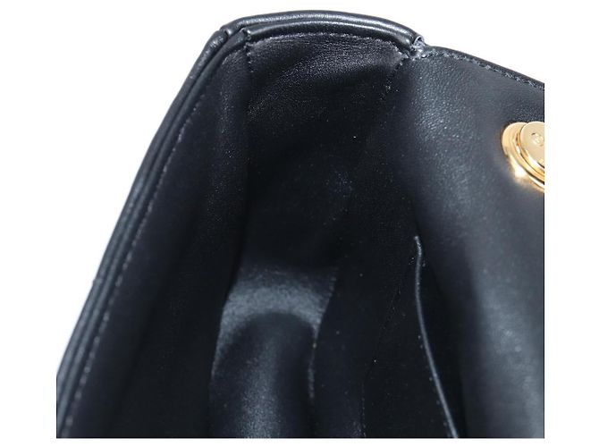 Céline Borsa a spalla CELINE in pelle nera e oro Auth nb466SM Nero D'oro - vista 23