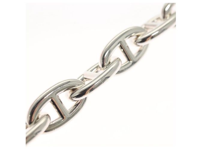 Hermès Bracciale Chaine d'Ancre MM HERMES Ag925 Argento Auth nb497SM - vista 16