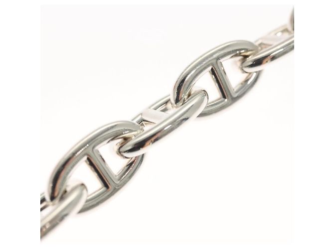Hermès Bracciale Chaine d'Ancre MM HERMES Ag925 Argento Auth nb497SM - vista 17