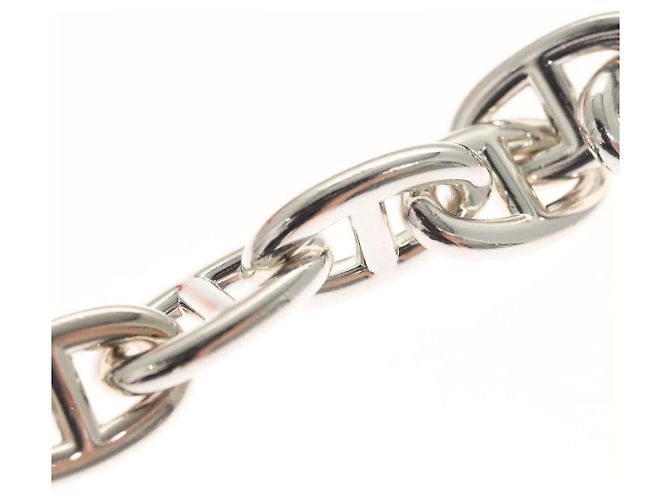 Hermès Bracciale Chaine d'Ancre MM HERMES Ag925 Argento Auth nb497SM - vista 6