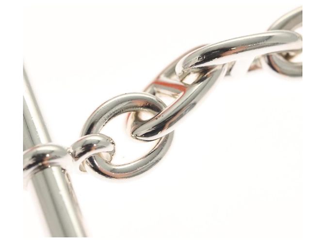 Hermès Bracciale Chaine d'Ancre MM HERMES Ag925 Argento Auth nb497SM - vista 8