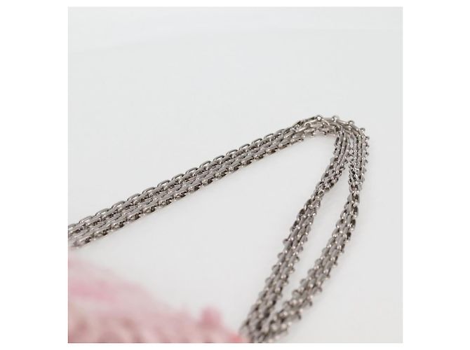 CHANEL Borsa a Spalla Chain Matelassé 23 2.55 tweed Rosa CC Auth 121623SM - vista 18
