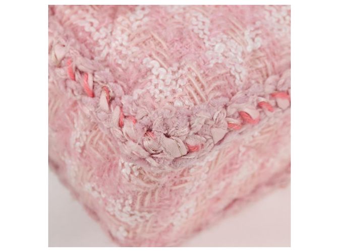 CHANEL Borsa a Spalla Chain Matelassé 23 2.55 tweed Rosa CC Auth 121623SM - vista 19