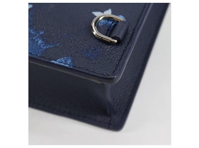 LOUIS VUITTON Borsa Messenger Sac Plat Monogramma Acquerello M57843 LV Auth BA1721SM Blu - vista 18