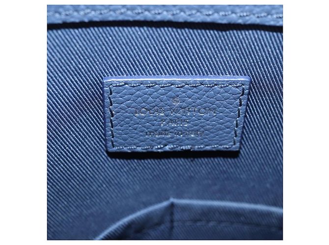 LOUIS VUITTON Borsa Messenger Sac Plat Monogramma Acquerello M57843 LV Auth BA1721SM Blu - vista 22