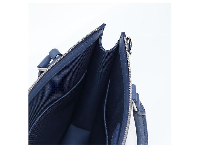 LOUIS VUITTON Borsa Messenger Sac Plat Monogramma Acquerello M57843 LV Auth BA1721SM Blu - vista 23