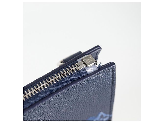 LOUIS VUITTON Borsa Messenger Sac Plat Monogramma Acquerello M57843 LV Auth BA1721SM Blu - vista 9