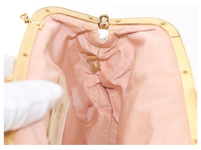LOUIS VUITTON Pochette Omoniere Satin Multicolore Bianca M92060 LV Auth 134363SAV Bianco - vista 22