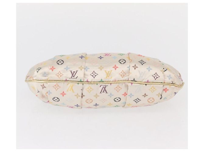 LOUIS VUITTON Pochette Omoniere Satin Multicolore Bianca M92060 LV Auth 134363SAV Bianco - vista 5