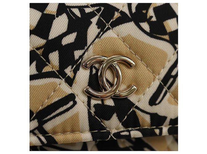 CHANEL Borsa a Spalla Matelassé con Catena Nylon Marrone Oro CC Auth 144002M D'oro - vista 19