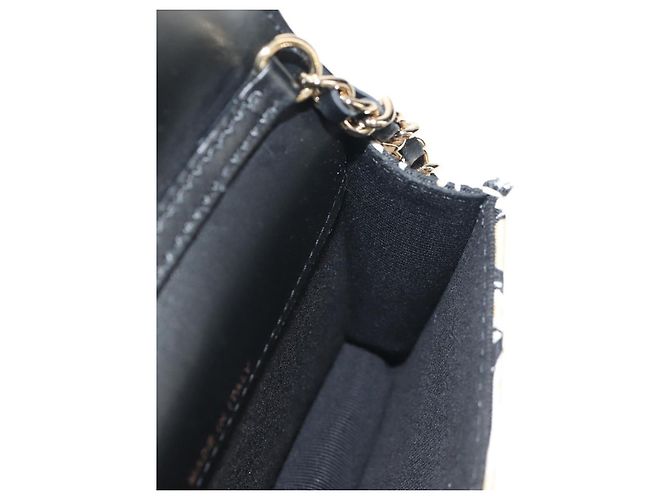 CHANEL Borsa a Spalla Matelassé con Catena Nylon Marrone Oro CC Auth 144002M D'oro - vista 21