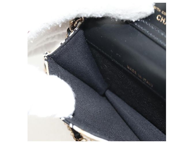 CHANEL Borsa a Spalla Matelassé con Catena Nylon Marrone Oro CC Auth 144002M D'oro - vista 22