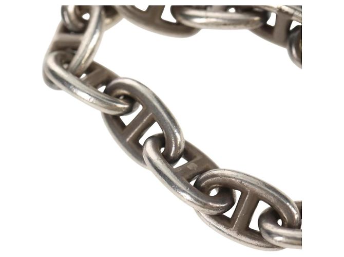 Hermès Bracciale Chaine d'Ancre MM HERMES Ag925 17 Link Argento Auth 145603SM - vista 4