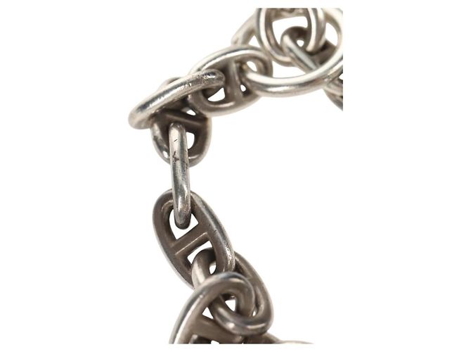 Hermès Bracciale Chaine d'Ancre MM HERMES Ag925 17 Link Argento Auth 145603SM - vista 5