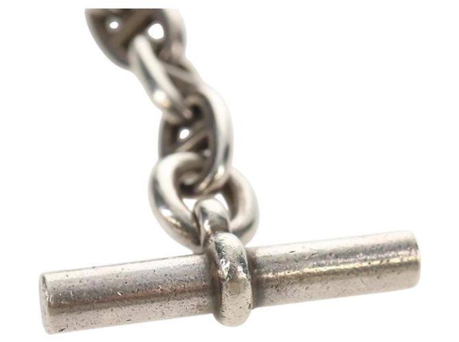 Hermès Bracciale Chaine d'Ancre MM HERMES Ag925 17 Link Argento Auth 145603SM - vista 6