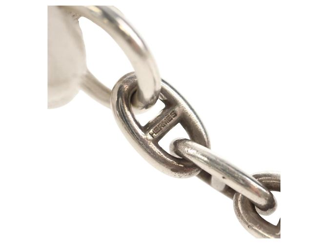 Hermès Bracciale Chaine d'Ancre MM HERMES Ag925 17 Link Argento Auth 145603SM - vista 9