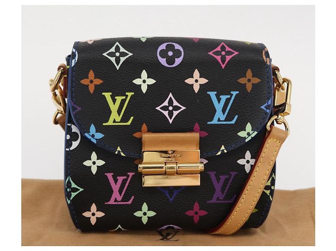 LOUIS VUITTON Multicolor Heart Breaker Schultertasche Schwarz M40659 Auth 134366SAV - Ansicht 12