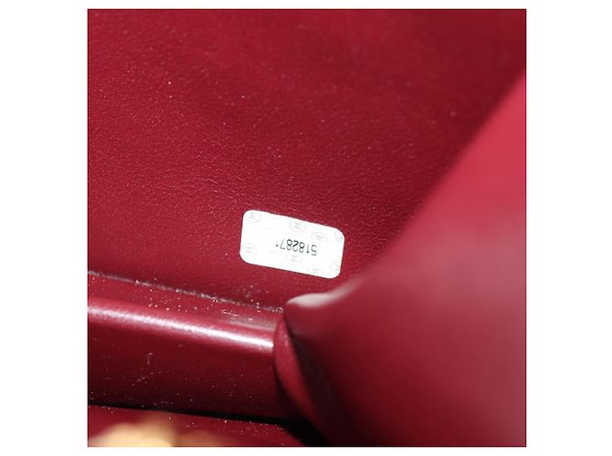 Bolso de cadena CHANEL de piel de cordero negro con cadena dorada CC Auth 148654SAM Dorado - vista 10