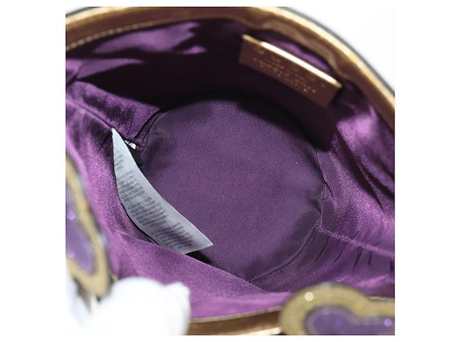 Borsa a mano in pelle GUCCI Argento Auth 153926SAM - vista 10