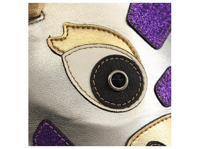 Borsa a mano in pelle GUCCI Argento Auth 153926SAM - vista 19