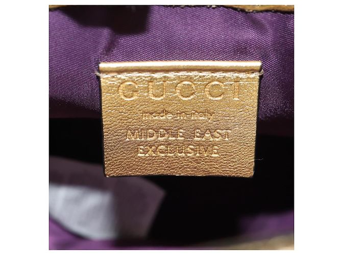 Borsa a mano in pelle GUCCI Argento Auth 153926SAM - vista 21