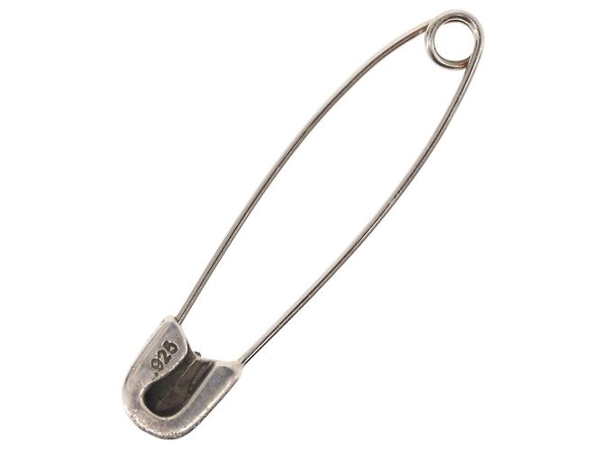 Chrome Hearts CH Plus Grande Spilla da Cravatta di Sicurezza Ag925 Argento Auth 143054SAM - vista 3
