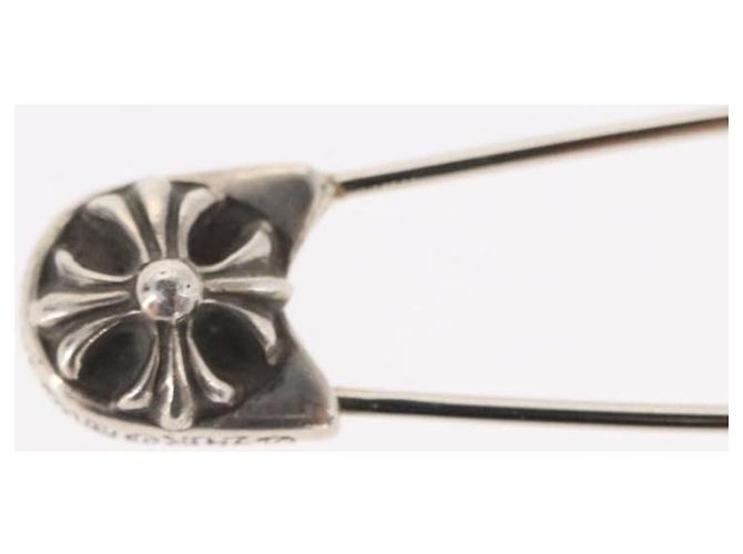 Chrome Hearts CH Plus Grande Spilla da Cravatta di Sicurezza Ag925 Argento Auth 143054SAM - vista 4
