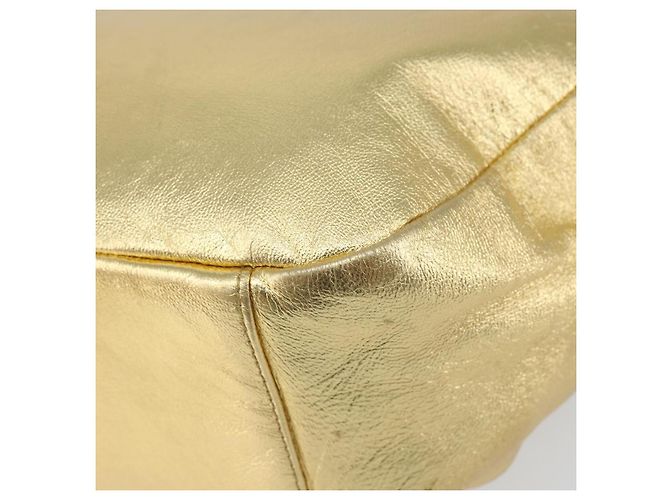 Borsa a Spalla in Pelle PRADA Oro Auth 156454SAV D'oro - vista 15