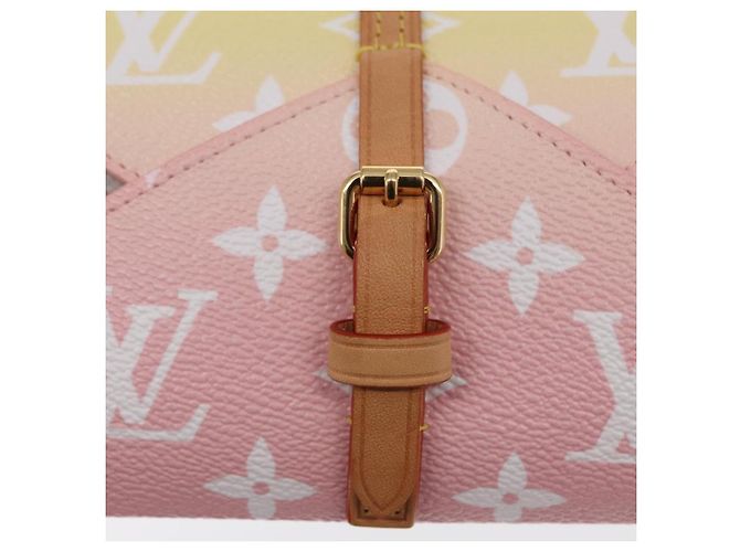 LOUIS VUITTON Pochette Etoui 6 Cannucce Monogram Rosa GI0621 LV Auth 156366SM - vista 17
